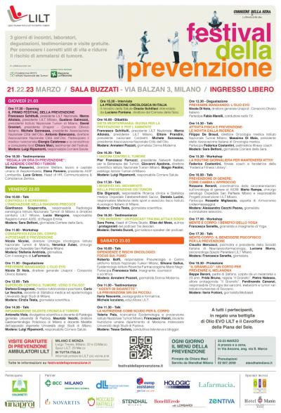 programma Festival della Prevenzione